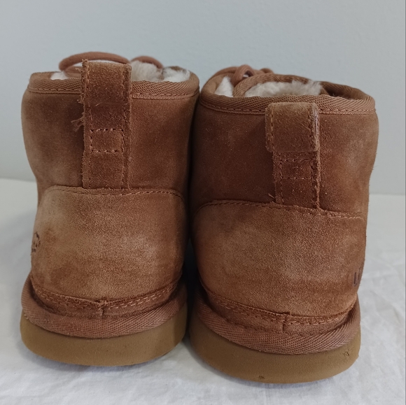 UGG Men\'s Neumel chukka tan Sueder leather Boots lace-up size 8 main image 8